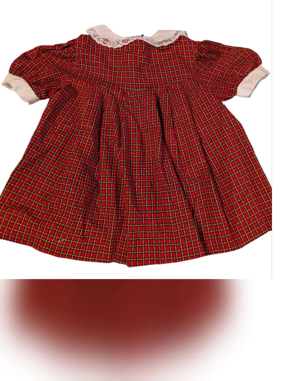 90s Vintage‎ Vintage Diane Von Furstenberg plaid Lace outfit Dress Girls Size 5